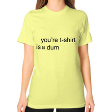 Unisex T-Shirt (on woman) Lemon unorthodoxy