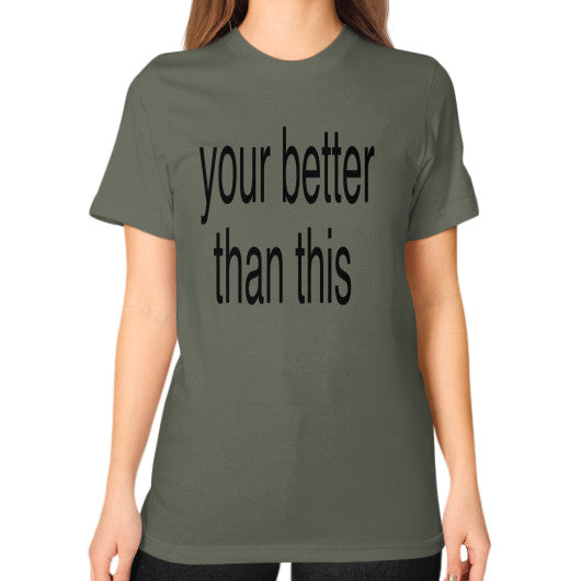 Unisex T-Shirt (on woman) Lieutenant unorthodoxy