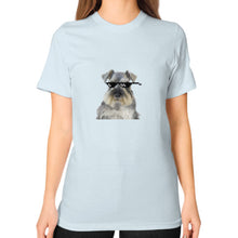 Unisex T-Shirt (on woman) Light blue unorthodoxy