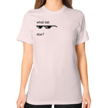 Unisex T-Shirt (on woman) Light pink unorthodoxy