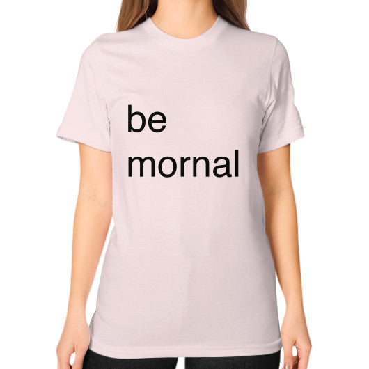 Unisex T-Shirt (on woman) Light pink unorthodoxy