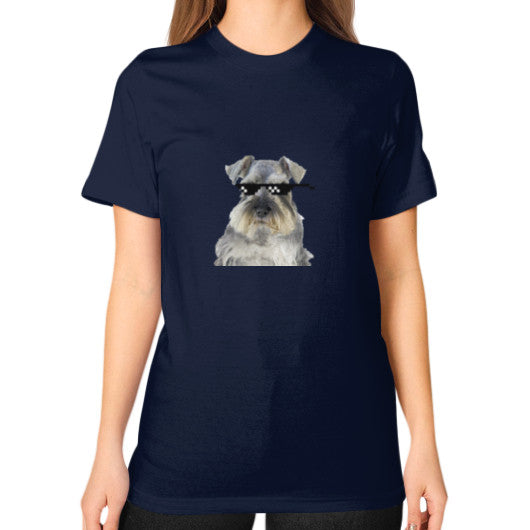 Unisex T-Shirt (on woman) Navy unorthodoxy