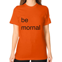 Unisex T-Shirt (on woman) Orange unorthodoxy