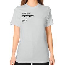 Unisex T-Shirt (on woman) Silver unorthodoxy