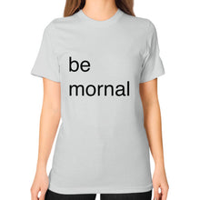 Unisex T-Shirt (on woman) Silver unorthodoxy