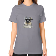 Unisex T-Shirt (on woman) Slate unorthodoxy