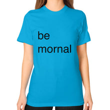 Unisex T-Shirt (on woman) Teal unorthodoxy