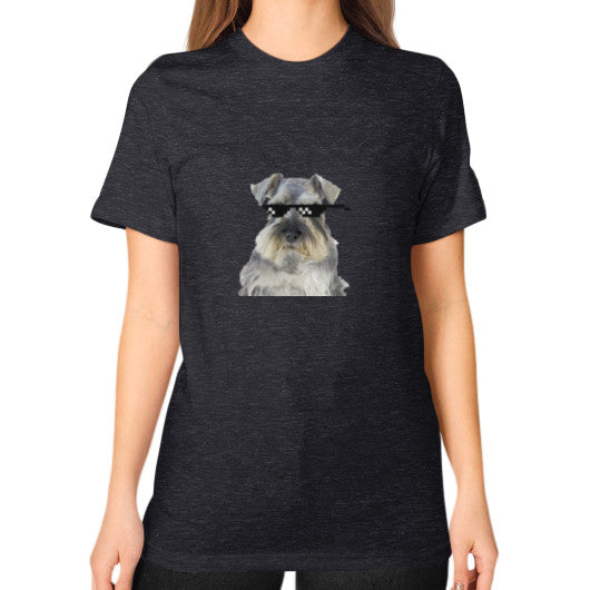 Unisex T-Shirt (on woman) Tri-Blend Black unorthodoxy