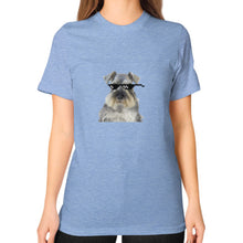 Unisex T-Shirt (on woman) Tri-Blend Blue unorthodoxy