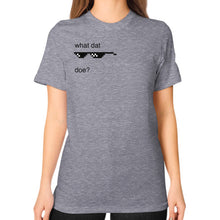 Unisex T-Shirt (on woman) Tri-Blend Grey unorthodoxy