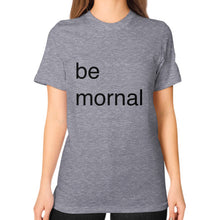 Unisex T-Shirt (on woman) Tri-Blend Grey unorthodoxy