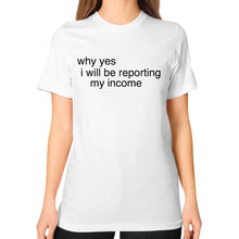 Unisex T-Shirt (on woman) White unorthodoxy