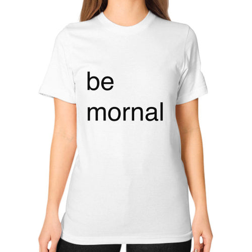 Unisex T-Shirt (on woman) White unorthodoxy