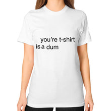 Unisex T-Shirt (on woman) White unorthodoxy