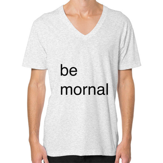 V-Neck (on man) Ash grey unorthodoxy