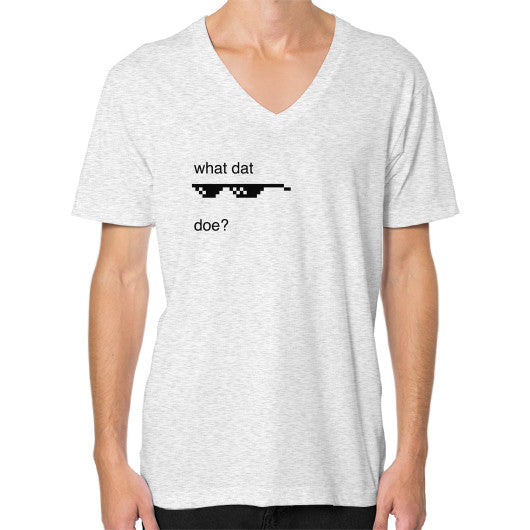 V-Neck (on man) Ash grey unorthodoxy