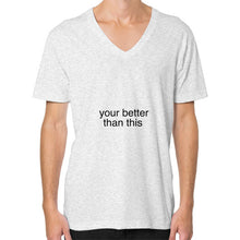 V-Neck (on man) Ash grey unorthodoxy