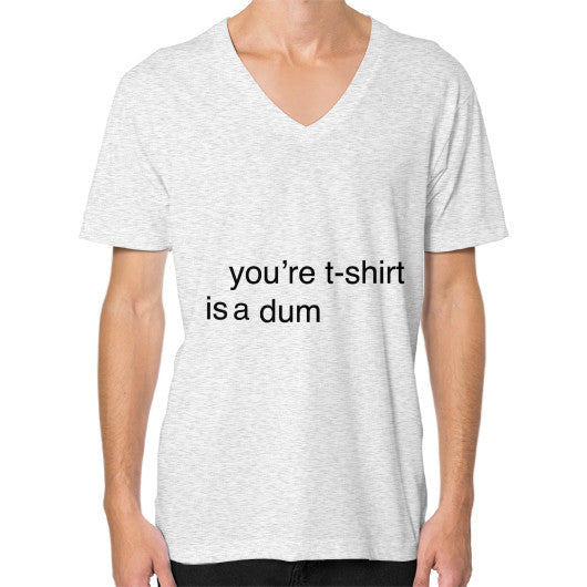 V-Neck (on man) Ash grey unorthodoxy