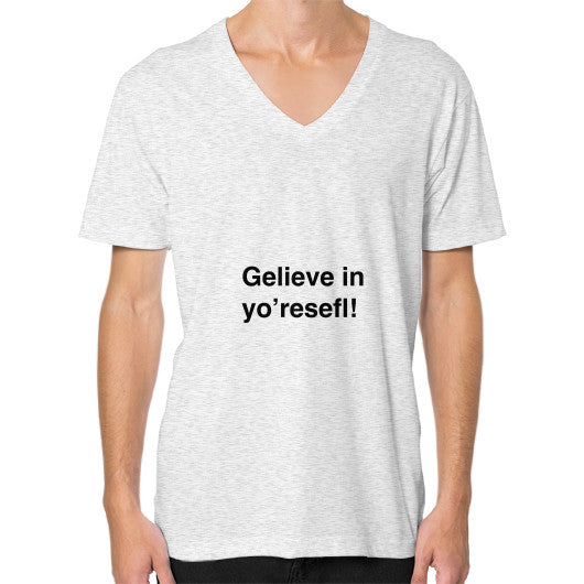 V-Neck (on man) Ash grey unorthodoxy