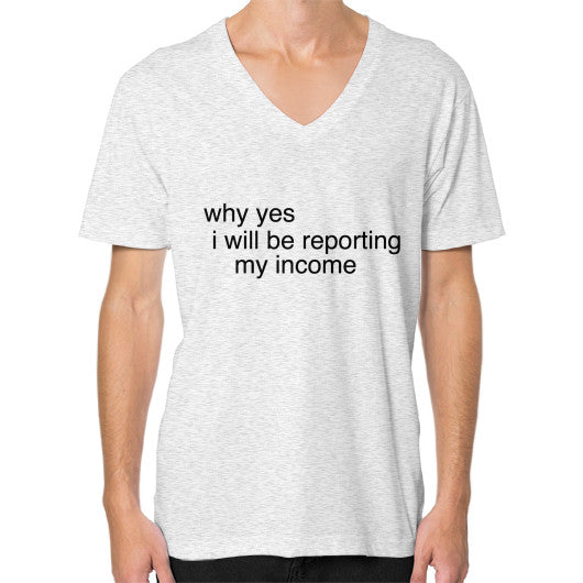 V-Neck (on man) Ash grey unorthodoxy