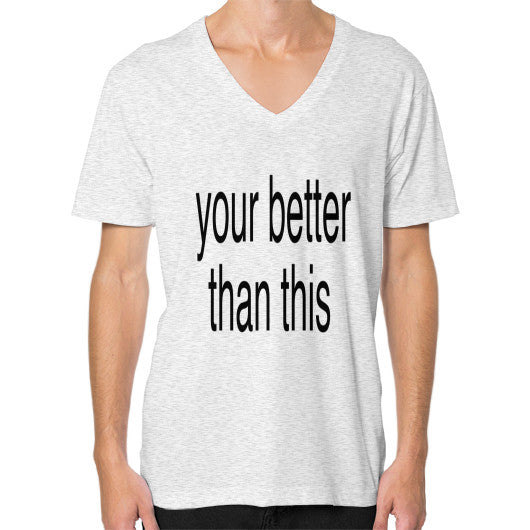 V-Neck (on man) Ash grey unorthodoxy