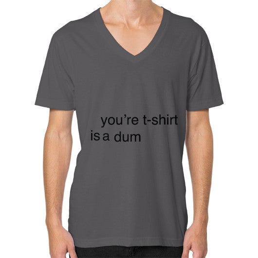 V-Neck (on man) Asphalt unorthodoxy