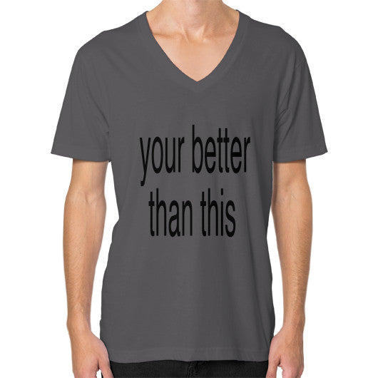 V-Neck (on man) Asphalt unorthodoxy