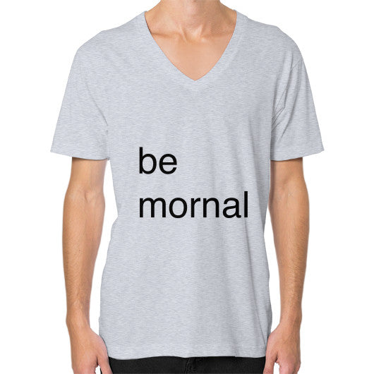V-Neck (on man) Heather grey unorthodoxy