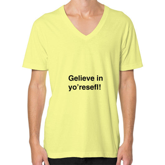 V-Neck (on man) Lemon unorthodoxy