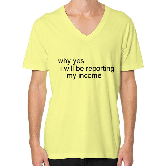 V-Neck (on man) Lemon unorthodoxy