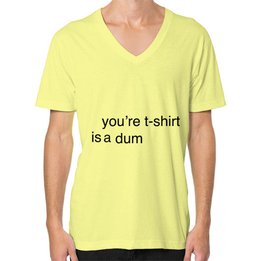 V-Neck (on man) Lemon unorthodoxy