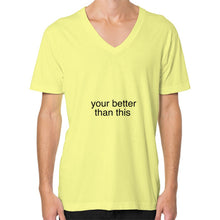 V-Neck (on man) Lemon unorthodoxy