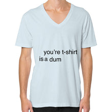 V-Neck (on man) Light blue unorthodoxy