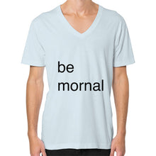 V-Neck (on man) Light blue unorthodoxy