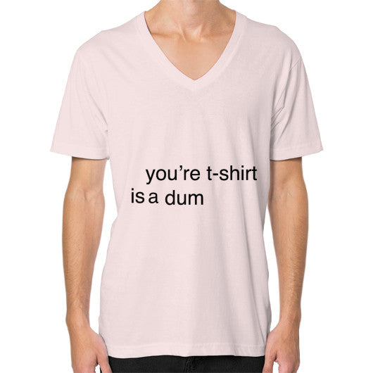 V-Neck (on man) Light pink unorthodoxy