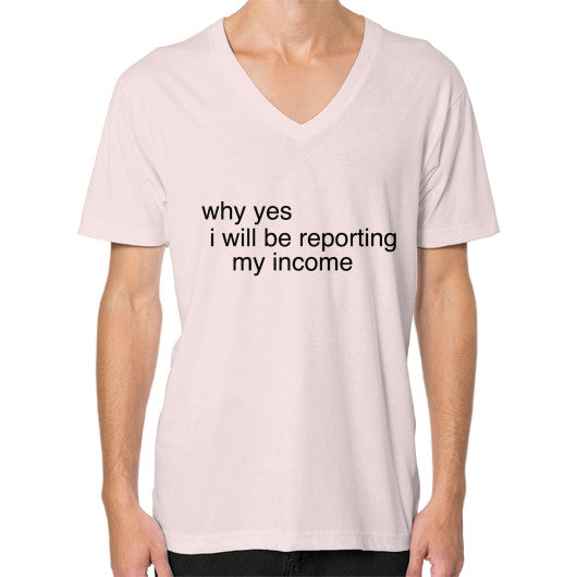 V-Neck (on man) Light pink unorthodoxy
