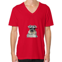 V-Neck (on man) Red unorthodoxy