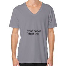 V-Neck (on man) Slate unorthodoxy