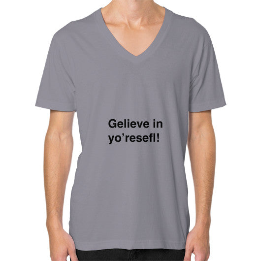 V-Neck (on man) Slate unorthodoxy