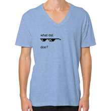 V-Neck (on man) Tri-Blend Blue unorthodoxy