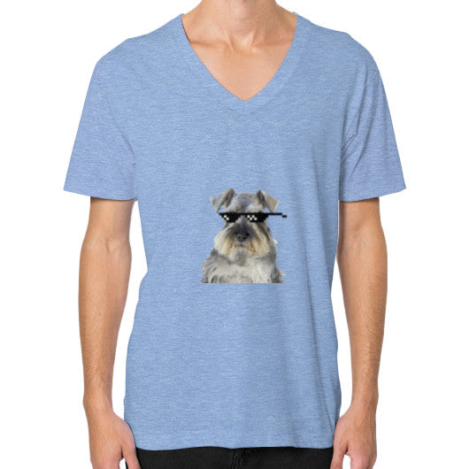 V-Neck (on man) Tri-Blend Blue unorthodoxy