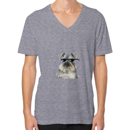 V-Neck (on man) Tri-Blend Grey unorthodoxy