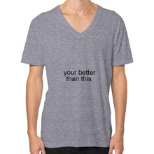 V-Neck (on man) Tri-Blend Grey unorthodoxy
