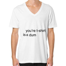 V-Neck (on man) White unorthodoxy