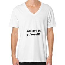 V-Neck (on man) White unorthodoxy