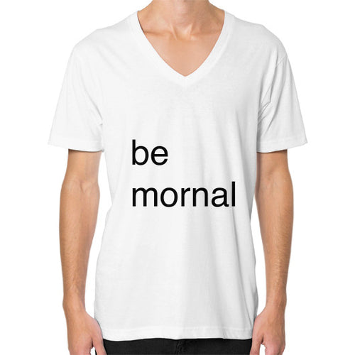 V-Neck (on man) White unorthodoxy
