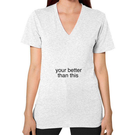 V-Neck (on woman) Ash grey unorthodoxy
