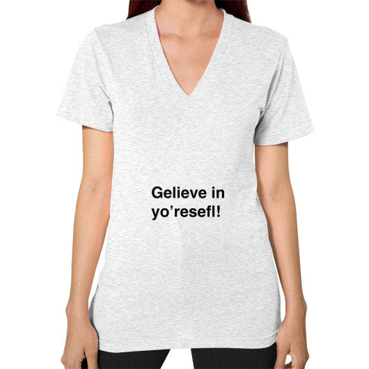 V-Neck (on woman) Ash grey unorthodoxy