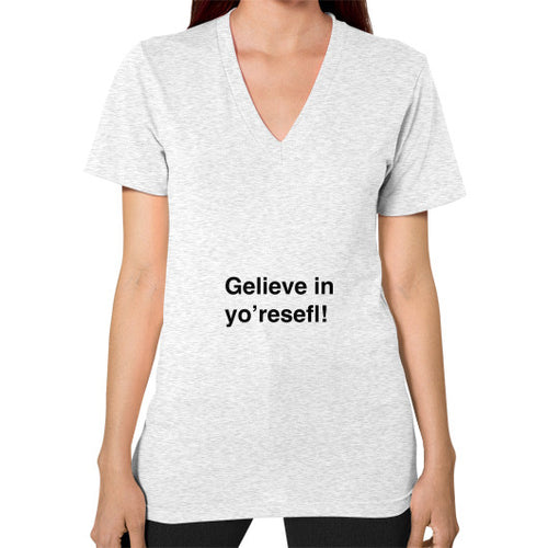 V-Neck (on woman) Ash grey unorthodoxy
