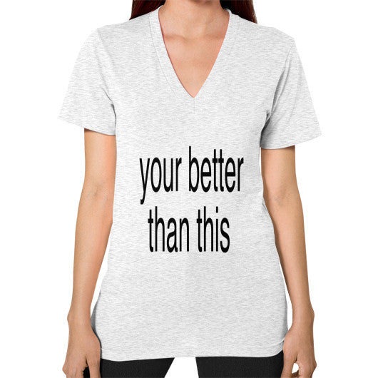 V-Neck (on woman) Ash grey unorthodoxy